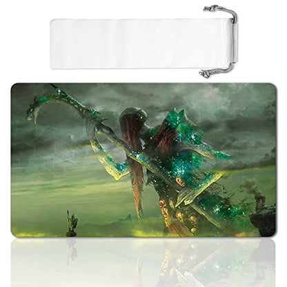 Board Game MTG Playmat Games Size 60X35 cm CCG Compatible for MTG CCG RPG Trading Card Game (Athreos,-God-of-Passage) - color: Athreos,-god-of-passage