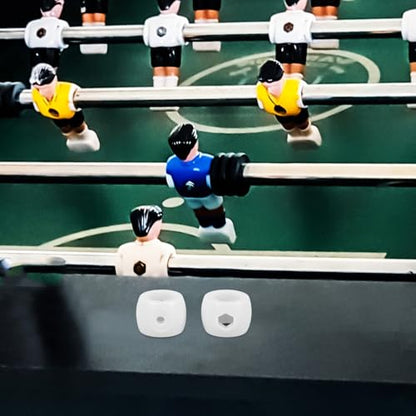 ABOOFAN 8pcs Plastic Foosball Locator Rings Replacement Parts for Table Football Rod Positioners Accessories for Foosball Tables Safe Polished Surface