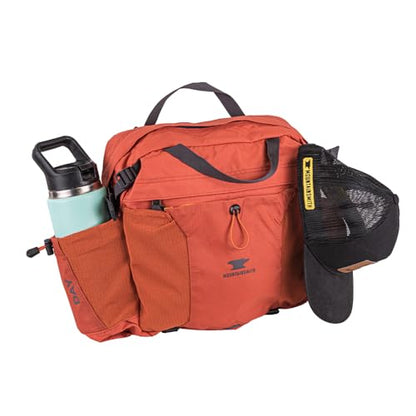 Mountainsmith Day Lumbar Waist pack, Running, Hiking, Cycling, Travel, and Outdoor Sport Activities with Dual Water Bottle Holders, Cinnamon Red - color: Cinnamon Red