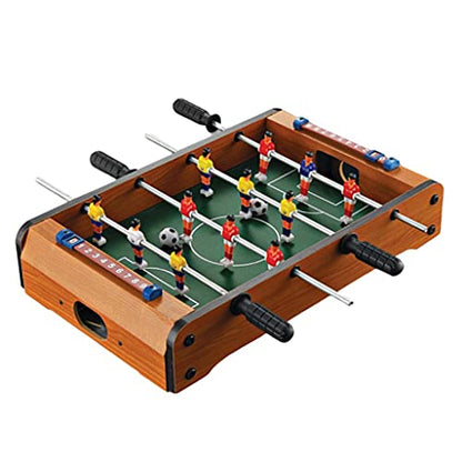 Mini Table Top Foosball Game for Kids and Adults - Portable Mini Billiard Soccer Game with 2 Cues & 16 Balls - Indoor Entertainment Home Leisure Family Play - Great Gift Idea for