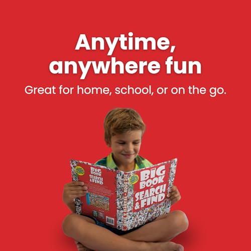The Big Book of Search & Find – Hidden Object Picture Puzzle Book for Kids | Seek and Find Activity Book for Boys & Girls | Fun Brain-Boosting Game for Travel, Screen-Free Fun & Relaxation