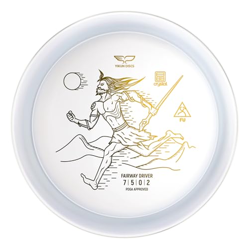 Yikun Glow Disc Golf Mid-Range Discs- Limited Edition Pro Worlds 2025 Straight Flight Disc Golf Driver with Reliable Fade|PDGA Approved for Forehand & Backhand Hyzers|Control-Oriented 170-176g - color: transparent