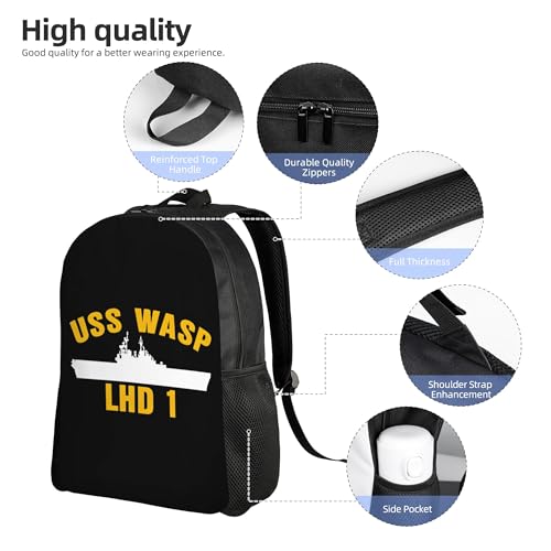 Wasp Lhd 1 Backpacks For Men Women Book Bag Travel Hiking Camping Work Lightweight - color: Ye1
