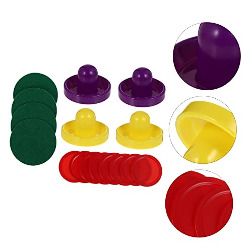 POPETPOP Air Hockey Table Game Set Pucks and Paddles 1 Set of Mini Air Hockey Accessories Fun Family Recreation for Boys and Girls and Adults
