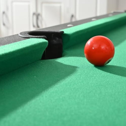 6ft Foldable Pool Table for Home, Billiard Game Table with Accessories, Compact Indoor Sports Entertainment for Family Kids Adults