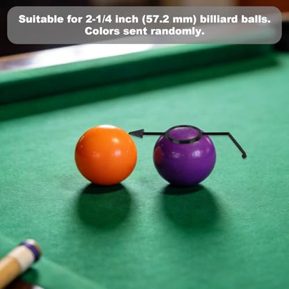Penitue Billiards Aiming Trainer for 2-1/4" Pool Balls, Cue Shot Aiming Aid & Angle Trainer Random Color Billiard Practice Accessories