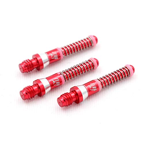 CUESOUL TERO AK7 Aluminum Dart Shafts 25.2mm Built-in Spring Telescopic for Steel Tip Darts and Soft Tip Darts - color: Red