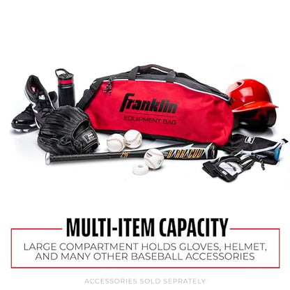 Franklin Sports Youth Baseball + Softball Bat Bag - Boys + Girls Tee Ball, Softball + Baseball Bag for Kids - color: Red