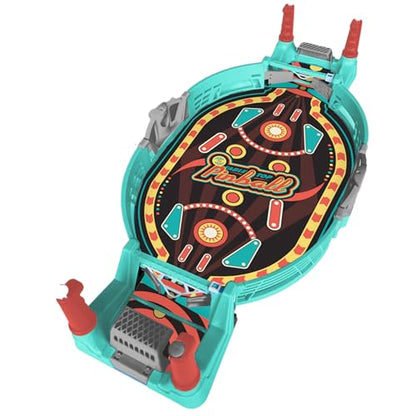 MUKIKIM Head-to-Head Table Top Pinball, Classic Battery-Free Arcade Tabletop Game, Exciting 2-Player Family Board Game Featuring Fast-Paced Action, Educational Gameplay & Interactive for Kids & Family