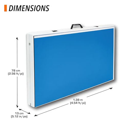 HEAD Full-Size Outdoor Ping Pong Table - 9ft x 5ft - Complete Table Tennis Set with Two Paddles & Three Balls - All-Weather Composite Surface for Outdoor Games - Quick Pop-Up Setup & Ping Pong Paddles