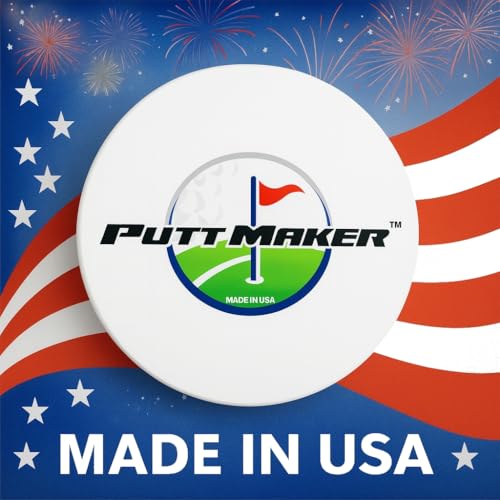 Putting Discs 4-Pack, Stocking Stuffer for Golfers, Golf Training Disk Accessories, Practice Aid for Green or Indoor, Flat Cup Ghost Hole Works Great as Golf Simulator Hole: Made in USA