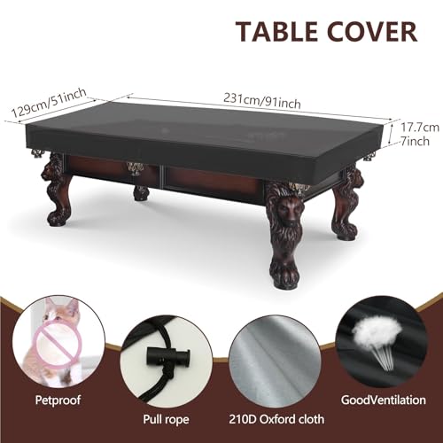 1pc Ping Pong Table Cover Premium Heavy Duty Waterproof Pool for Outdoor Indoor Foldable