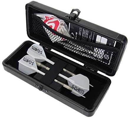 D.craft Aluminum Dart Case Holds 3 Steel Tip and Soft Tip Darts