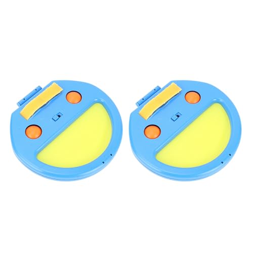 Toss and Catch Ball Set, Hand Exercise Ball Throwing Set, Double Player Outdoor Game with Soft Balls, Ideal for Beach Picnic Party (Blue) - color: Blue
