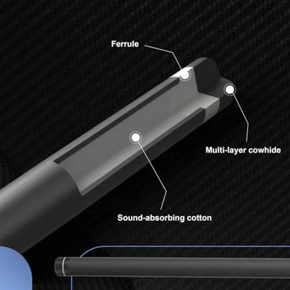 Carbon Fiber Pool Cue 58" 2-Piece Cue Stick Professional Cue Carbon Technology Low Deflection Billiard Cues（Weight can be Adjusted） - color: Vortex Elite, size: 10.5mm