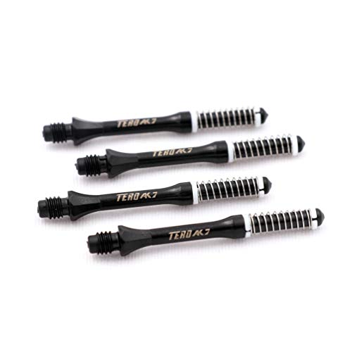 CUESOUL TERO AK7 Slim Dart Shafts S/M/L Built-in Spring Telescopic for Steel Tip Darts and Soft Tip Darts,Set of 3 pcs - color: Black, size: Shaft Length-32mm