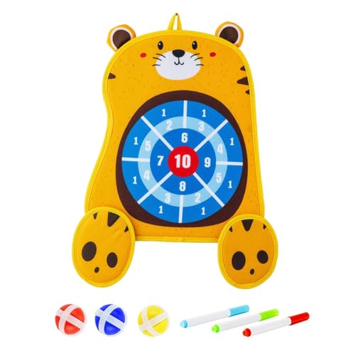 Aymzbd Erasable Book Doodle Set, Target Boards, Indoor Outdoor Games, Birthday Gifts for Boy Girls Painting Toys Toss Game, Tiger - color: Tiger