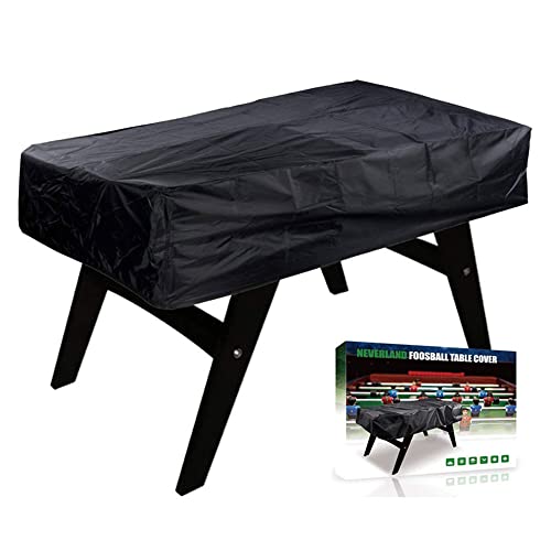 Lixada Foosball Table Cover Folding Oxford Waterproof UV-Protection 63x45.3x19.7'', Soccer Table Cover Dustproof Universal Rectangular Furniture Protection Case Table Cover for Billiard Soccer Table - color: Black