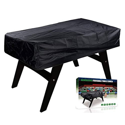 Lixada Foosball Table Cover Folding Oxford Waterproof UV-Protection 63x45.3x19.7'', Soccer Table Cover Dustproof Universal Rectangular Furniture Protection Case Table Cover for Billiard Soccer Table - color: Black