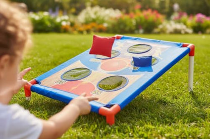Bean Bag Toss Game for Kids Ages 4-8 - Outdoor Cornhole Toys for 3-8 Year Old Boys & Girls | Fun Family Party Birthday Games for Toddlers, Backyard, Lawn & Beach Activities