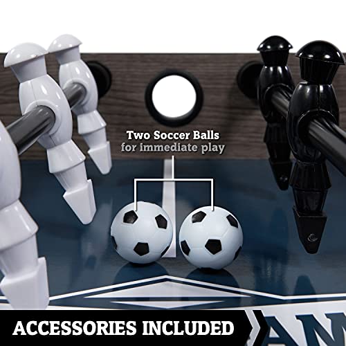 Hall of Games Foosball Tables Multiple Styles, Soccer with Durable & Stylish Designs with Tabletop Sports Soccer Balls, Perfect for Family Game Rooms | Multiple Styles - style: 48" - Charleston