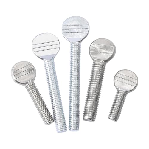 304 Stainless Steel Hand-Tighten Table Tennis Racket Thumb Screws M4-M10 1/4-20 5/16-18 UNC for Sports Equipment(M5x12mm(8Pcs)) - size: M5x12mm(8Pcs)