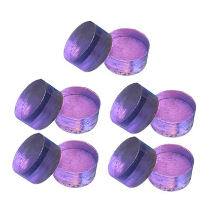 10 Pieces Break Jump Clear Cue Tip Billiard Pool Cue Tip Hard Professional Replacement for Player Billiard Beginners Snooker - color: Purple
