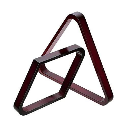 2Pcs Durable Billiard Ball Rack Set, Eight Ball Triangle Rack, Diamond,Ball Holder for Standard 2-1/4" Balls Accessories Supplies-Red - color: Red