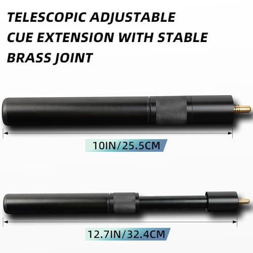 Kmise Snooker Pool Cue Sticks Set Blue Black 20oz