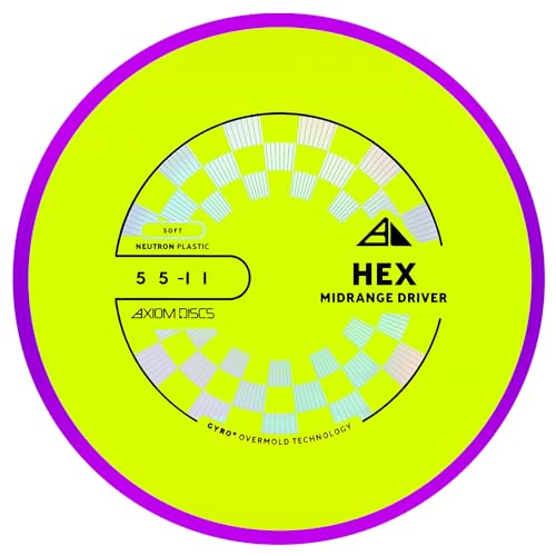 Axiom Discs Neutron Hex Disc Golf Midrange (Choose Your Firmness/Colors May Vary) - size: 165-170g, style: Soft