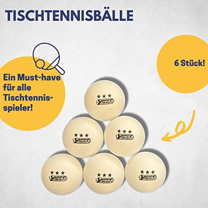 Best Sport 2059818 3-Star Table Tennis Tournament Balls - White