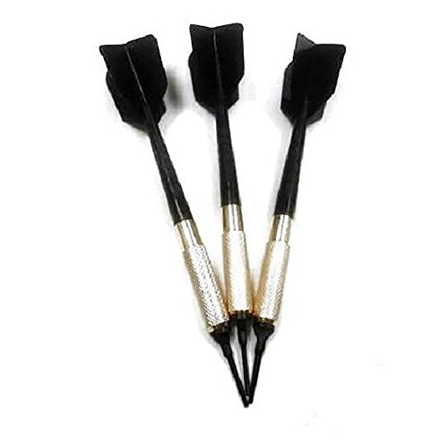 GLD Commercial Soft Tip Bar Darts-Black - Set of 3