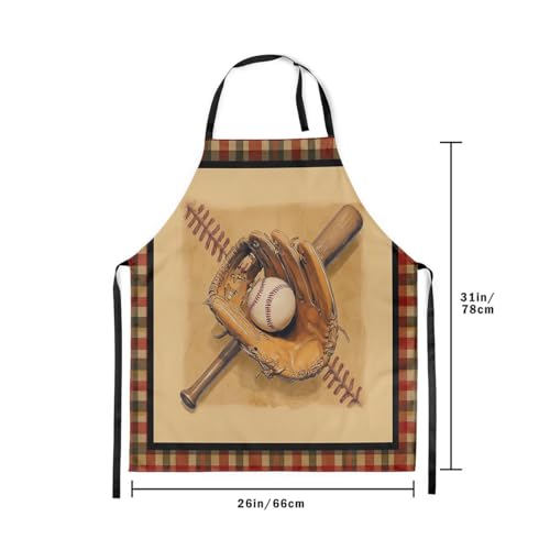 Castle Fairy Cartoon Baseball Kitchen Apron,Bow Knots Waterproof Apron - color: Khaki Red