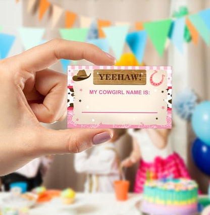 Cowgirl Birthday Party Decorations-Birthday Party Games,Cowgirl Theme Birthday Partys Sign,Baby Shower Decorations,Birthday Partys Game,Baby Shower Games,What's your Cowgirl Name - style: Cowgirl 3