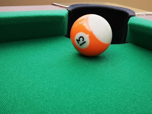 Billiards Table, 5.5 Ft Foldable Pool Table, Balls, Brush, Triangle Rackand, Chalk, for Basements, Adult Rrec Room and Family Game Room - color: Brown + Green