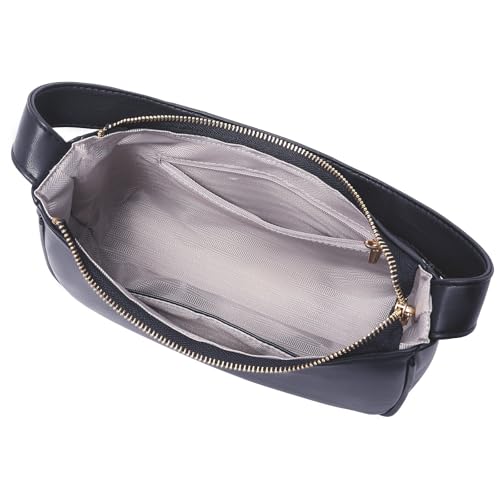 CYHTWSDJ Shoulder Bags for Women, Cute Hobo Tote Handbag Mini Clutch Purse with Zipper Closure - color: Dark Blue