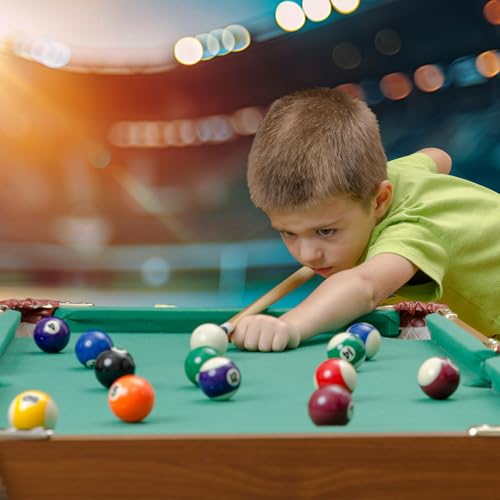 16-Piece Mini Billiard Balls Set – 25mm (0.98") Small Pool Balls for Table Games, Travel & Family Fun