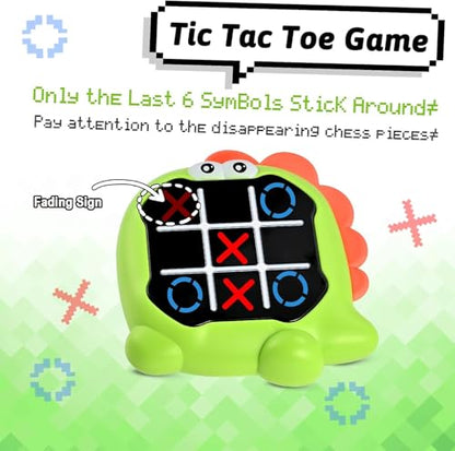 Electronic Tic Toe Tac Bolt Game, 3-in-1 My toeTac Digital Tic Toe Tac Game, Travel Board Fidgets Games for Kids 4 8 12, Brain Memory Games for Kids, Birthday Toy for Girl Boy