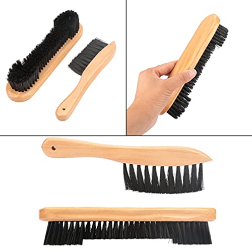 Pool Table Brush, 2pcs Billiard Rail Brush Set for Felt Wood and Fabrics Snooker Cleaner Cleaning Tools Accessory for Billiards