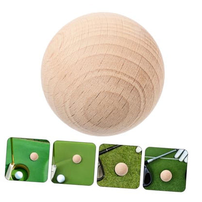 ERINGOGO Unfinished Wooden Craft Spheres Round Balls for Family Games and Backyard Fun Lightweight Replacement Croquet Balls for Outdoor Sports and Activities