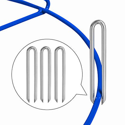 Yaheetech Portable Disc Golf Target Set of 2 for Indoor & Outdoor, Metal Frisbee Golf Basket 12-Chain Flying Disc Golf Target, Sturdy and Robust, Blue