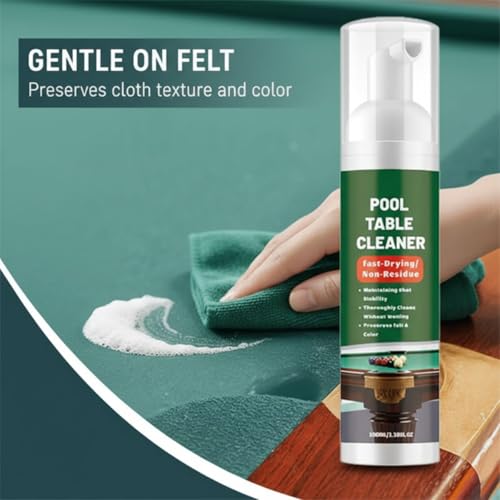 Fast-Drying Pool Table Felt Cleaner Foam, Foam Billiard Tables Cleaner Spray with Brushes, Billiard Tables Cleaner Spray Set (3PCS) - color: 3PCS