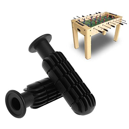 4 Pack Foosball Table Handle Grip Replacement Football Game Rod Handles Stick End Cap Grips for Desktop Soccer Tabletop Parts Repair Table Top (1/2" / 0.5'' Hole ID)