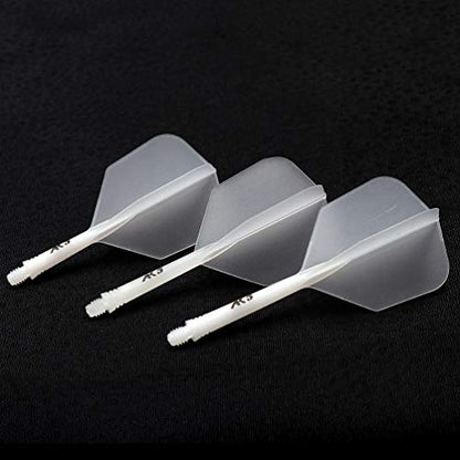 CUESOUL 3 Sets Integrated Dart Shaft and Flights,Dart Shaft Length 21mm/28mm/33mm - color: Shaft Length 21mm+28mm+33mm-Big Wing Shape-Ice