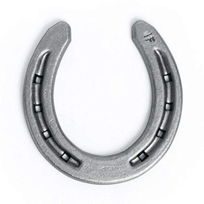Steel Horseshoes Set for Horses, Crafts, Decorations and Backyard Games - Size 000 - R1-F - Sand Blasted 2 Shoes - size: Size 000 R1-F X-Small - 2 Shoes