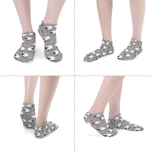5 Pairs Women’s Low Cut Ankle Socks, Soft Athletic No Show for Running Yoga Daily Wear - color: Picture (9)