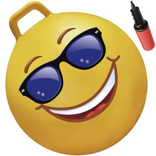 WALIKI Hopper Ball for Teens Ages 10-15 | Hippity Hop | Jumping Hopping Ball | Relay Races | 22” - color: Emoji 1, size: Ages: 10-15 (22")