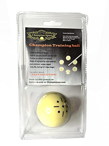 Champion 2-1/4" Billiard Practice Training Pool Cue Ball - color: Black Dot