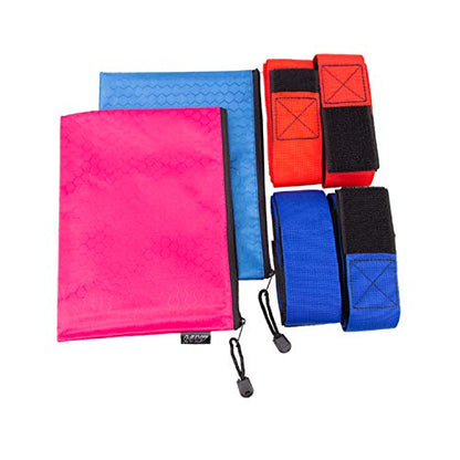 Three Legged Race Bands, 2 Sets, Team Building, 3 Legged Race Bands, Outdoor Party Group Game for Teenagers Adults, Cooperative Team Race for Birthday, Relay Race, Field Day, Backyard Activity Game - size: For 8 people（Red&Blue）