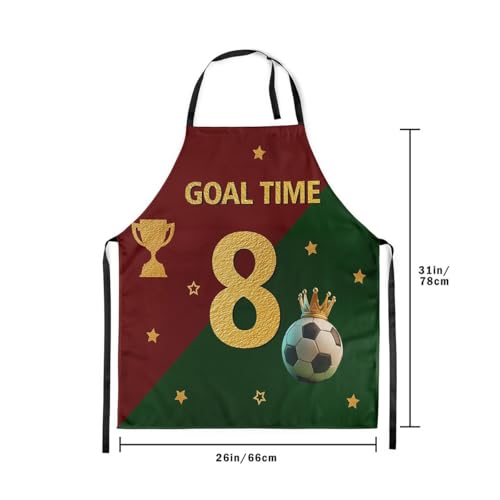 Manfei Baseball Kids Kitchen Apron - color: Red